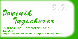 dominik tagscherer business card